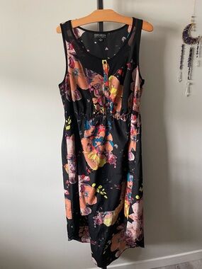 Forever 21 Plus Floral High Low Dress Lightweight Size XL